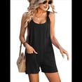 thumbnail image 2 of Mono de Verano Sin Mangas para Mujer, Holgado y Ajustable, Ideal para Playa, Viajes y Vacaciones, con Bolsillos. Negro M, 2 of 8