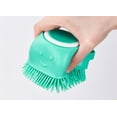 thumbnail image 3 of SNNROO Molain Dog Cat Bath Brush Comb Silicone Rubber Dog Grooming Brush Silicone Puppy Massage Brush Hair Fur Grooming Cleaning Brush Soft Shampoo Dispenser, 3 of 11