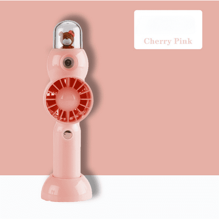 

Creative handheld leafless automatic spray small fan office dormitory portable charging desktop fan mini