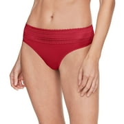 Warner's No Pinching No Problems® Dig-Free Comfort Waistband Lace Thong RX5101J Color: Classic Red Size: X LARGE