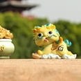 thumbnail image 4 of Grandest Birch Pixiu Miniature Figurine Decorative Realistic Chinese Mythical Beast Pixiu Resin Miniature Figurine for Home Decor, 4 of 8