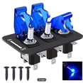 thumbnail image 4 of Metal Red LED Rocker Ignition Switch Panel Circuit Breaker 12V Car Marine Boat Blue, 4 of 7