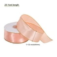 thumbnail image 2 of Unique Bargains 1 1/2 Inch 25 Yard Wide Satin Ribbon with Gold Edges Grosgrain Fabric Ribbon for Gift Wrapping, Dusty Pink, 2 of 7