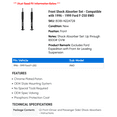 thumbnail image 2 of Front Shock Absorber Set - Compatible with 1996 - 1999 Ford F-250 RWD 1997 1998, 2 of 2