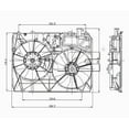 thumbnail image 3 of Dual Radiator and Condenser Fan Assembly Fits select: 2004-2006 LEXUS RX, 3 of 4