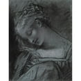 thumbnail image 2 of Pierre-Paul Prud'hon 15x18 Gold Ornate Wood Frame and Double Matted Museum Art Print Titled - Virgin's Head (1800), 2 of 4