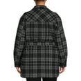 thumbnail image 3 of Terra & Sky Women's Plus Size Belted Shacket, 3 of 5
