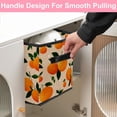 thumbnail image 5 of RATGDN Collapsible Fabric Cube Storage Bin with Double Handles for Living Room Bedroom Office Black - Orange Juice Fruit, 5 of 7
