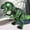 Green, variant on Brown Plastic Walking Dinosaur Toy For Children Simulation Call Sound Effect Led Light Action Figure Realistic Roaring Brown Color