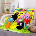 3D Cartoon Les Barbapapa Family Soft Blankets,Keep Warm Throw Blanket