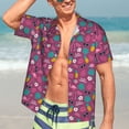 thumbnail image 5 of Lsque Summer Flamingo pattern Hawaiian Shirt for Men, Unisex Summer Beach Casual Short Sleeve Button Down Shirts-XX-Large, 5 of 9