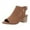 Brown, variant on Dressy Peep Toe Boho Sandals for Women Slingback Geometric Caged Sandal Cut Out Chunky Stacked Heel Ankle Bootie