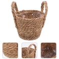 thumbnail image 5 of YEAHIBABY Handwoven Faux Rattan Plant Basket with Rustic Look for Home and Garden, 5 of 6