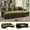 Green, variant on Hombryzy 61” Sectional Sleeper Sofa Bed, Pull Out Loveseat Couch For Small Space, Sand Brown