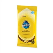 Lemon Scent Wet Wipes, Cloth, 7 X 10, White, 24/pack | Bundle of 2 Packs