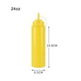 thumbnail image 2 of Sky Pro Plastic 24 oz Leak Proof Squeezable Condiment Dispensers, 3 Pack, 2 of 6