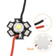 thumbnail image 4 of Uxcell 0.8" 700mA 3W Bombilla LED de Chip Blanco COB con Soporte de Cobre Paquete de 5, 4 of 5