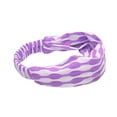 thumbnail image 3 of Unique Bargains 1 Pc Headband Dot Wide Fabric Hairband for Women Purple, 3 of 5