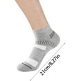 thumbnail image 2 of GZEFJRQM Mens White Socks Socks Men's Socks Thin Summer Sweat Absorbing Odor Proof Cotton Socks Running Leisure Sports Socks Shallow Cut Short Sleeves White Ankle Socks for Men White, 2 of 5