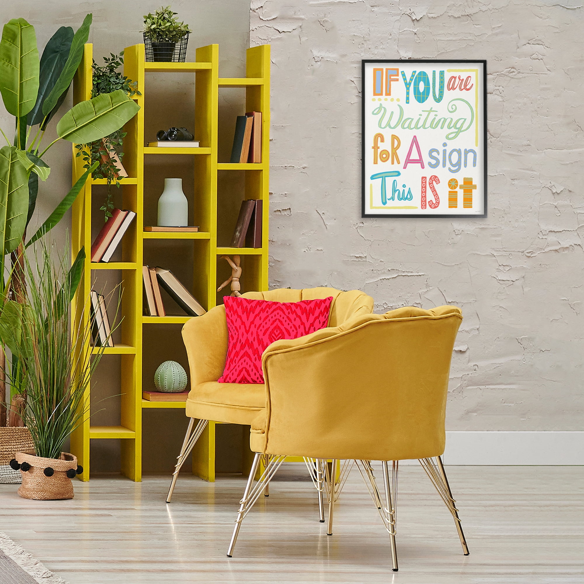 Stupell Industries This Is Your Sign Typography Painting Black Framed Art Print Wall Art, 16 x 20