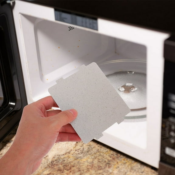 Homoyoyo Silver Microwave Mica Sheet High-Temperature Resistance Easy to Install 10Pcs