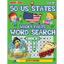 Puzzle Kid Wacky Facts Word Search: 50 US States, Book 2, (Paperback)
