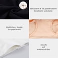 thumbnail image 6 of WCJM Women's nylon underwear including 5x underwear Black Khaki White Polyester 5 Pieces Women Comfortable Lingerie Temptation Mid-waist Panties Underwear, 6 of 7