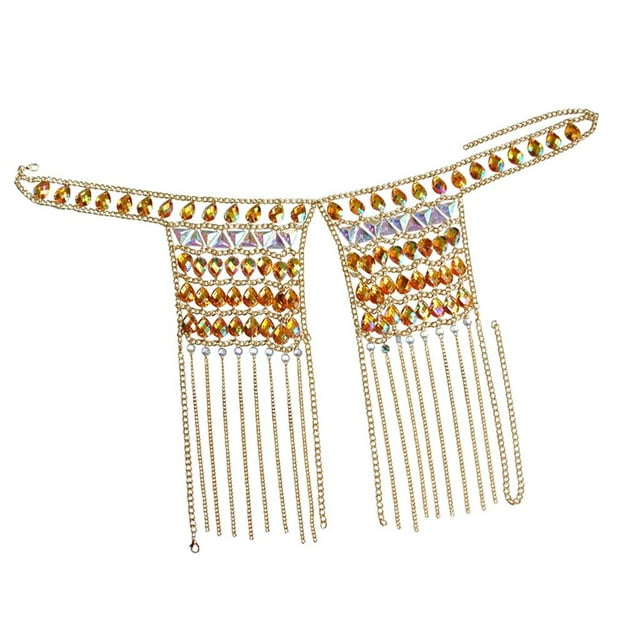 de imitación de múltiples capas de del cuerpo de las borlas de las mujeres, bikini de la joyería del partido del club nocturno Yuyangstore joyería de cadena de cuerpo en capas