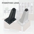 thumbnail image 5 of Piezas Patas de Muebles de Metal Ajustables Patas oblicuas de aleación de Aluminio Grueso Mesa sofá Cama TV Gabinete Patas Muebles Pies,Blanco,9cm JFHHH pequeña, 5 of 5