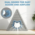 thumbnail image 2 of Triangular Cat House for Outdoor Weatherproof Shelter Cute Design with Cat Shaped Entrance for Indoor & Outdoor, 2 of 6
