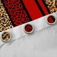 thumbnail image 4 of Erosebridal Romantic Fashion Cheetah Print Black Out Curtains,Abstract Geometric Stripe Pattern Curtains Pack of 2 (42x63 Each) For Women, 4 of 7