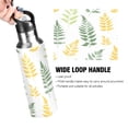 thumbnail image 2 of ALAZA Green Leaves Pattern Water Bottle Insulated Flask Stainless Steel Straw Lid 20 oz, 2 of 6