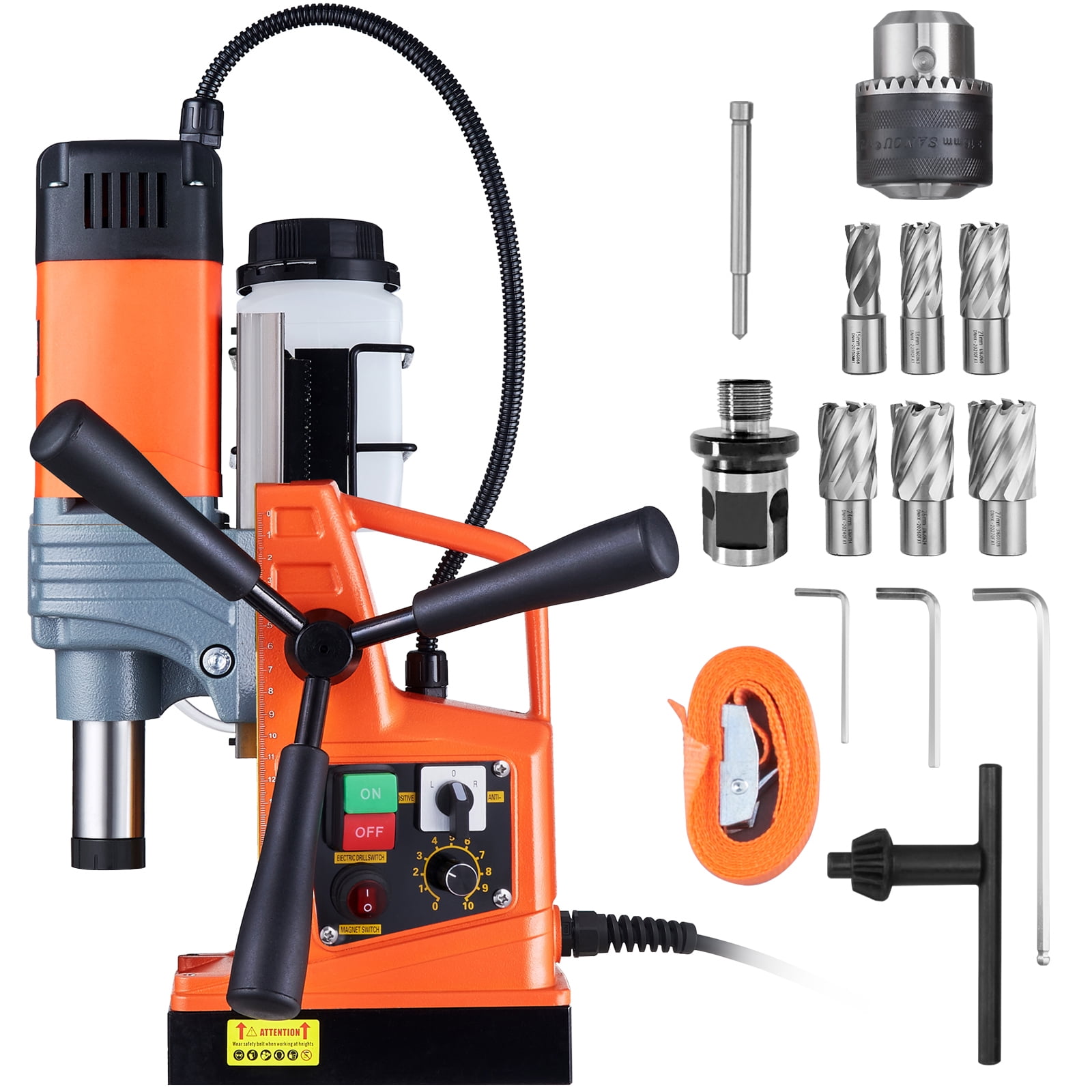 BENTISM Drill 1300W 2922lbf/13000N Portable Mag Drill Press