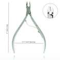 thumbnail image 3 of Cuticle Trimmer Extremely Sharp Cuticle Pusher Cuticle Nipper Scissors Stainless Steel Clippers Cutter Remover Pedicure Manicure Fingernail Toenails Tools (2 Pc Set) By Zeepk, 3 of 5
