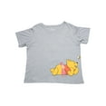 thumbnail image 6 of Winnie The Pooh Cropped T-Shirt Piglet Eeyore Tigger Women's Plus Size Gray, 6 of 7