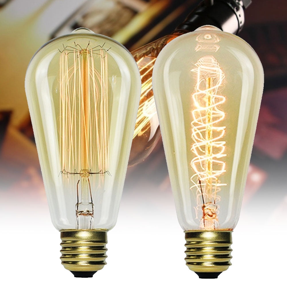 Cheers ST64 40W E27 110V/220V Retro Edison Light Bulb Incandescent Lamp