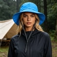thumbnail image 2 of LIUYUNNN Hats Ladies Unisex Rain Hat Wide Brim Sun Hat For Outdoor Travel Hat, One Size, 2 of 9
