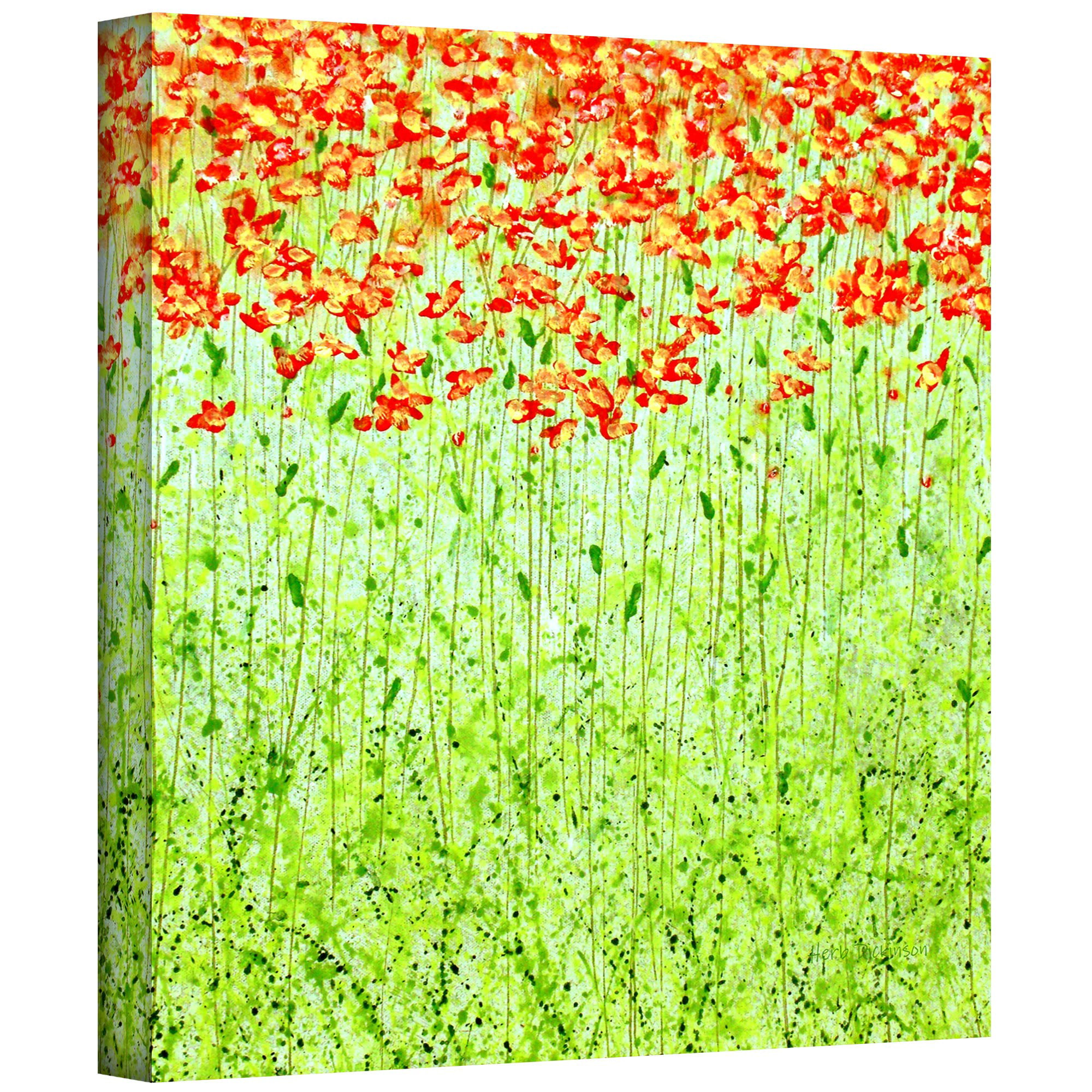 36 x 36 ArtWall 4 Piece Herb Dickinsons Spring Arabesque Floater Framed Canvas Square Set 