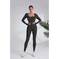 thumbnail image 1 of Nuevo Conjunto de Yoga sin costuras, monos para mujer, traje de una pieza con cremallera, ropa de entrenamiento de realce para gimnasio, traje deportivo, chándal, 1 of 5