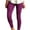 Purple, variant on YYDGH Plus Size Leggings for Women Pants Lifting Women's Five Pants Point Yoga Pants Tight Sports Hip Fitness Running Green S