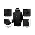 thumbnail image 5 of Little Donkey Andy Men's Waterproof Rain Jacket Outdoor Lightweight Rain Shell Mountain Windbreaker Long Coat for Hiking,Golf,Travel Black L, 5 of 6