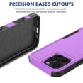 thumbnail image 2 of for iPhone 16 Pro Max Case, Military-Grade Drop Phone Case iPhone 16 Pro Max, Heavy Duty 2 in 1 Full Body Rugged Shockproof Protection Hybrid Hard PC Bumper Drop Protective Girls Women Men ,Purple, 2 of 5