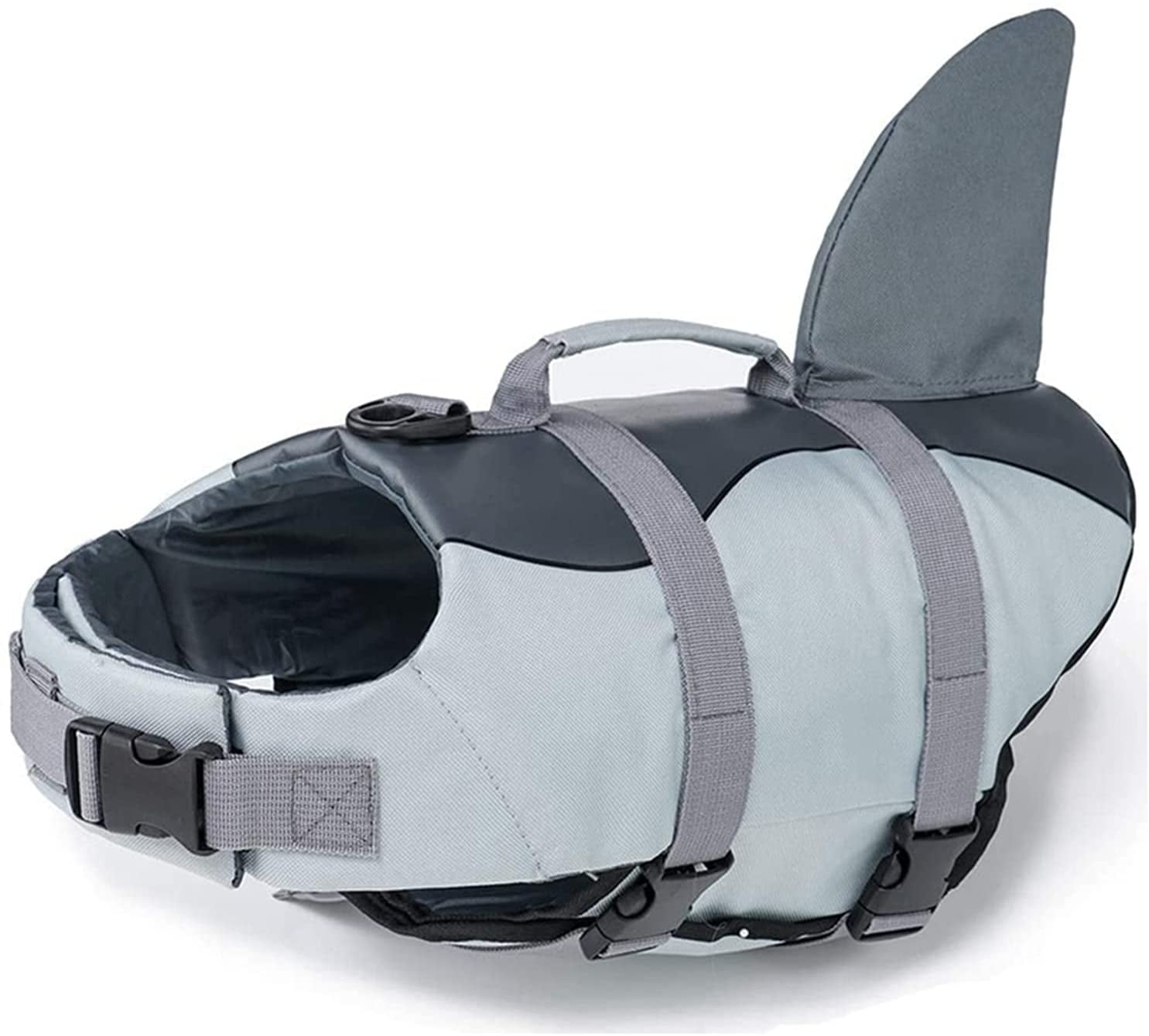 Dog Life Jacket Ripstop Dog Lifesaver Shark Vests with Rescue Handle