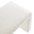 thumbnail image 3 of Modway Simba 60" Boucle Fabric Upholstered Waterfall Long Bench in Ivory, 3 of 9