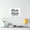 thumbnail image 4 of Scripture Walls Psalm 95:1 Hearts Worship Bible Verse Canvas Christian Wall Art Ready to Hang Unframed, 4 of 18