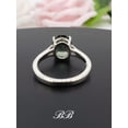 thumbnail image 4 of 8x6mm - 10x8mm Lab Created Green Tourmaline Colored Spinel, Oval Cut, Solitaire Ring, Sterling Silve, 4 of 5