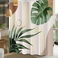 thumbnail image 5 of Boho Shower Curtains for Bathroom Extra Long Shower Curtains 84 Inches Boho Bathroom Decor - 72" x 84" Bohemian Leaf Waterproof Bath Curtain with 12 Hooks, 5 of 6
