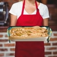 thumbnail image 5 of Yayeee Double Oven Mitt Kitchen Heat Resistant Baking 35" x7" Quilted Glove, Orange Glasses, 5 of 6