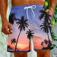 thumbnail image 2 of Puntoco Mens Shorts Summer Pants,Men'S Special Print Beach Casual Trouser Shorts Pants Sky Blue 10(XL), 2 of 5