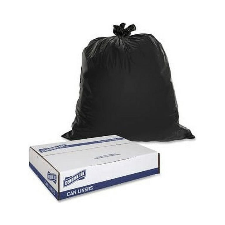 Bagtron Black 100 Can Liners 33 x 39 33 Gallon 30 Micron Pure LDPE